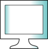 White Lcd Monitor Clip Art